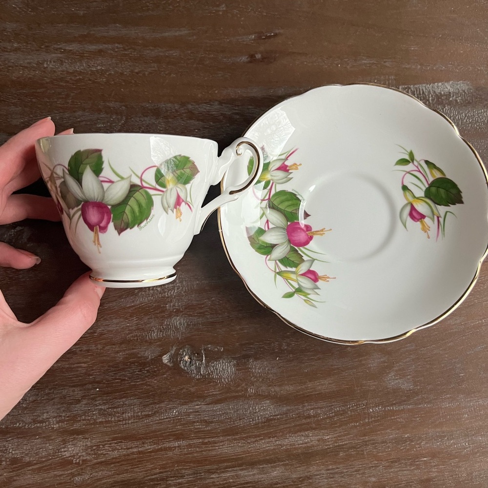 Regency bone china teacup and saucer